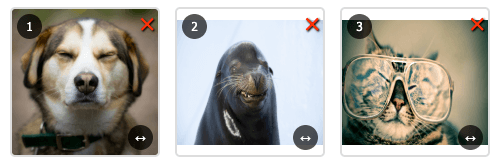 Example of GIF frame reordering on Gifmake.com
